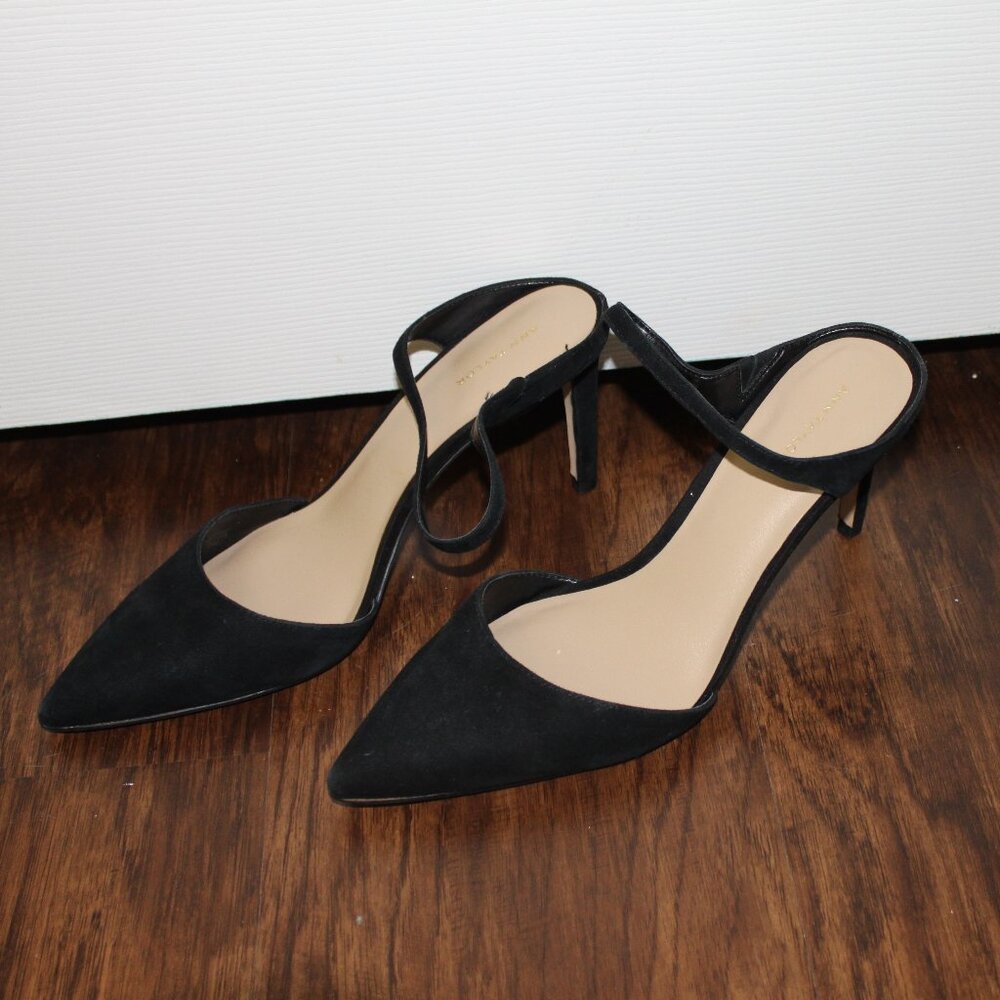 Ann Taylor Black Suede Heels
